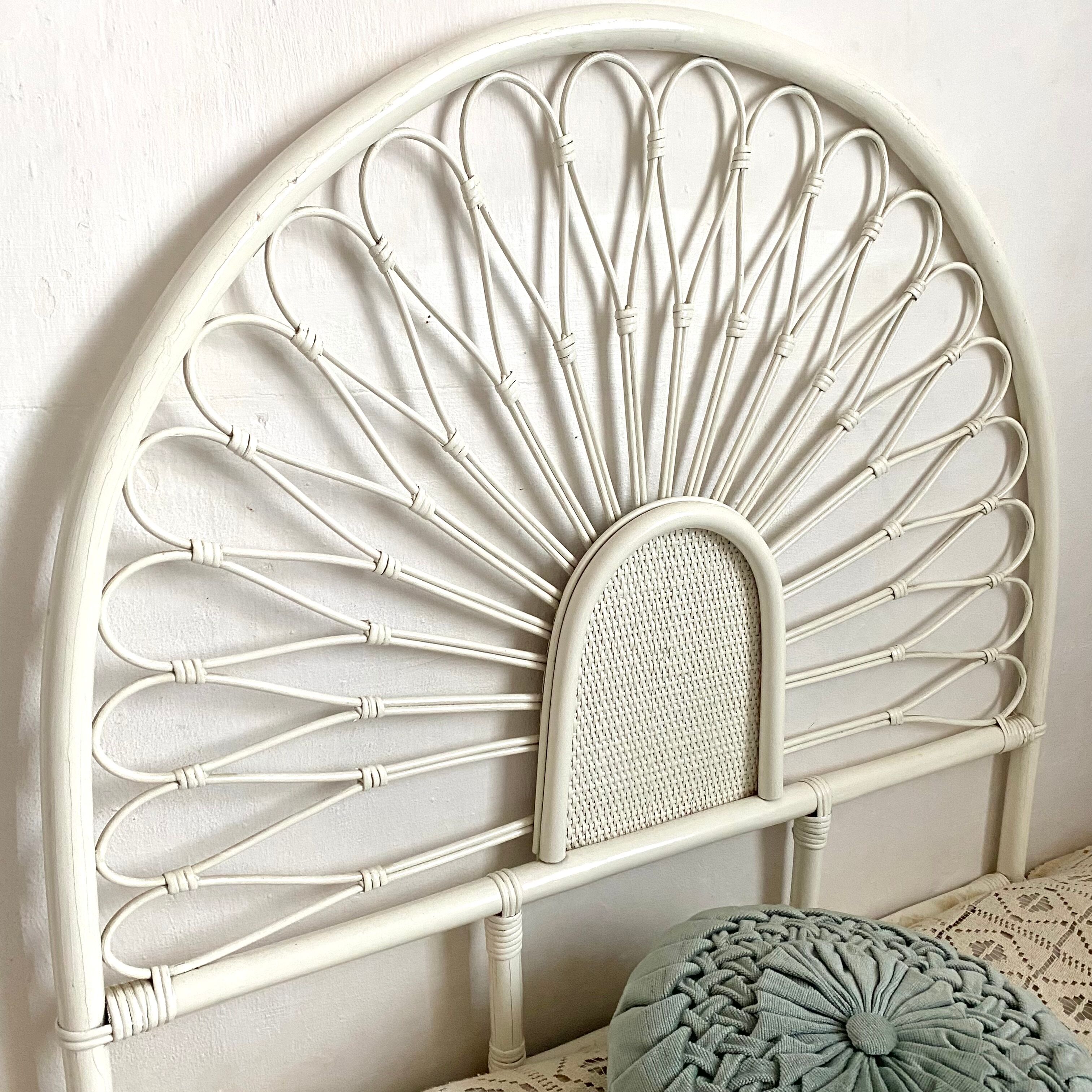 Rattan headboard 1 person