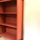 Library, pine bookshelves