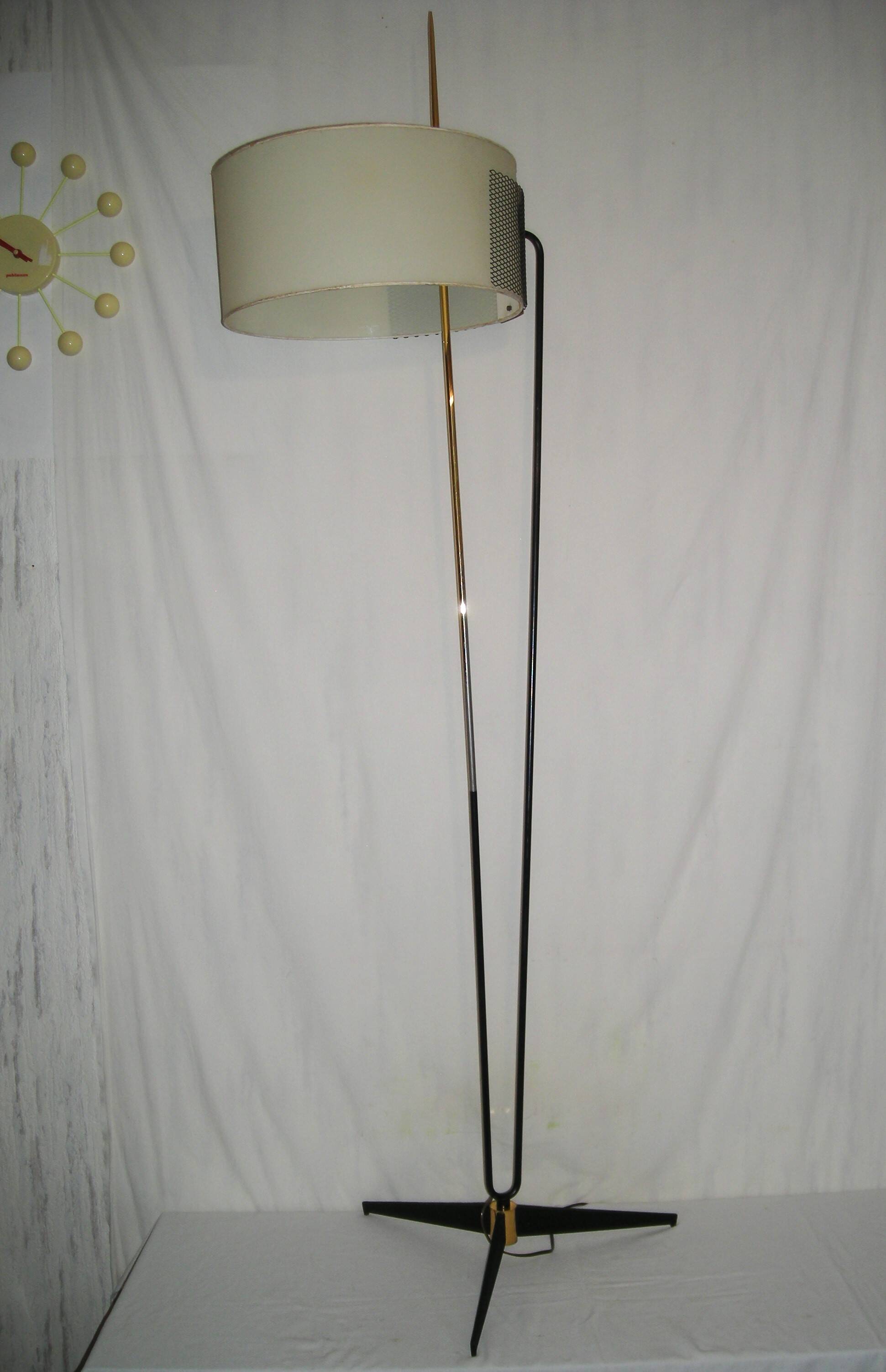 Lampadaire tripode Arlus, années 50