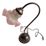 Brass lamp with tulip