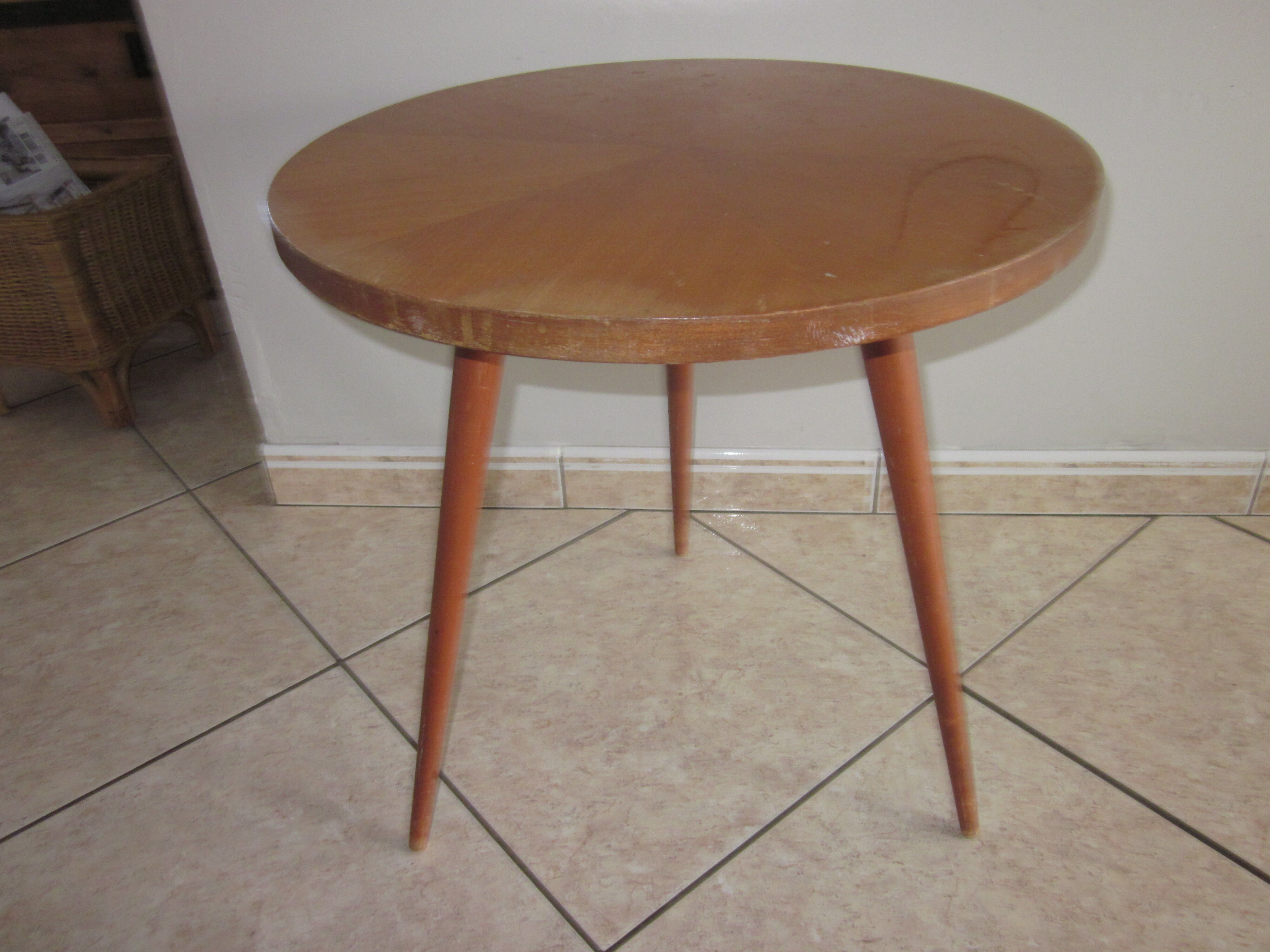 Vintage tripod table