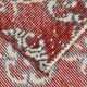 Red Allover Pattern Turkish Vintage Rug, 207x333Cm