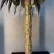 Palm tree lamp  bronze and brass