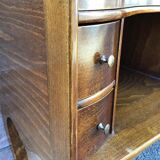 Vintage walnut regence style side table 1950
