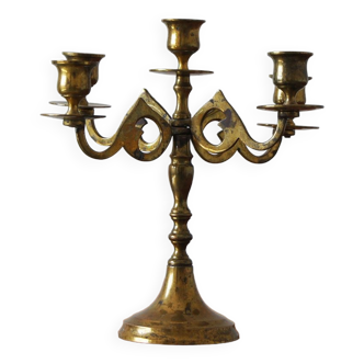 Vintage Swedish Brass Candleholder from Scandia Massing, 1950s