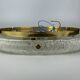 60s 70s Ceiling Light Lamp Plafoniere Flush Mount Ice Glass Hillebrand
