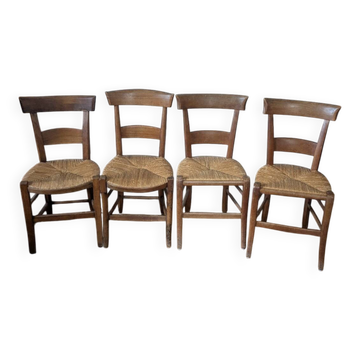 Ensemble de 4 chaises anciennes