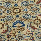 8x11 Vintage Large Blue & Cream Persian Rug, 240x351Cm