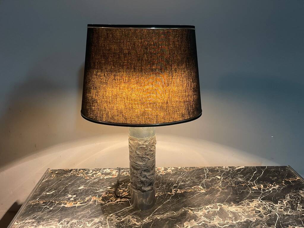 Brutalist Aluminium Table Lamp by Willy Luyckx for Aluclair. Belgium, 1960s