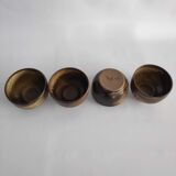4 bowls in Brown sandstone of the years 70