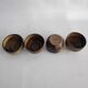 4 bowls in Brown sandstone of the years 70