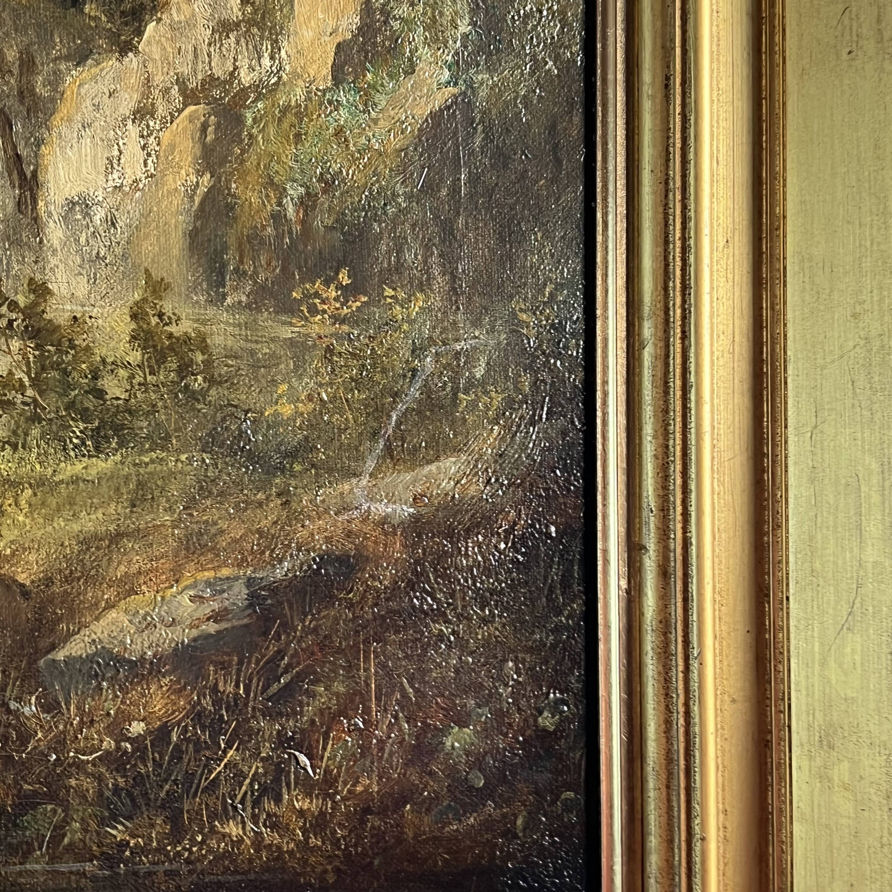 Mountain landscape, Tyrol Eduard Boehm 19th century oil on canvas