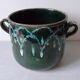 Old glazed terracotta planter Made in France winter garden garden decor