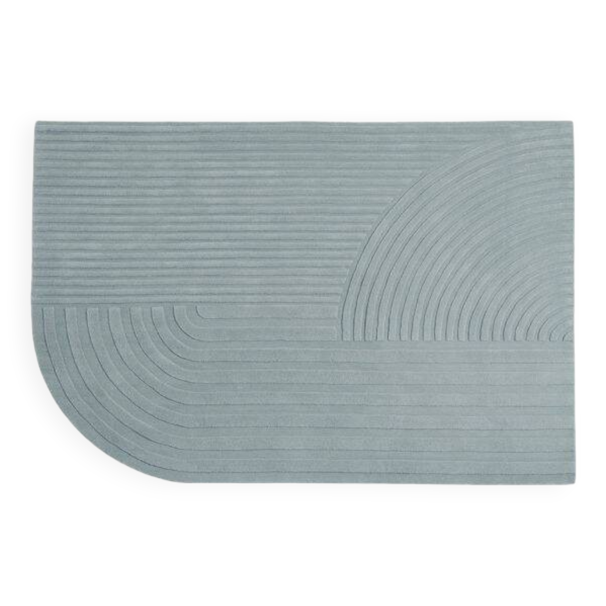 Relevo rug from Muuto in sage green