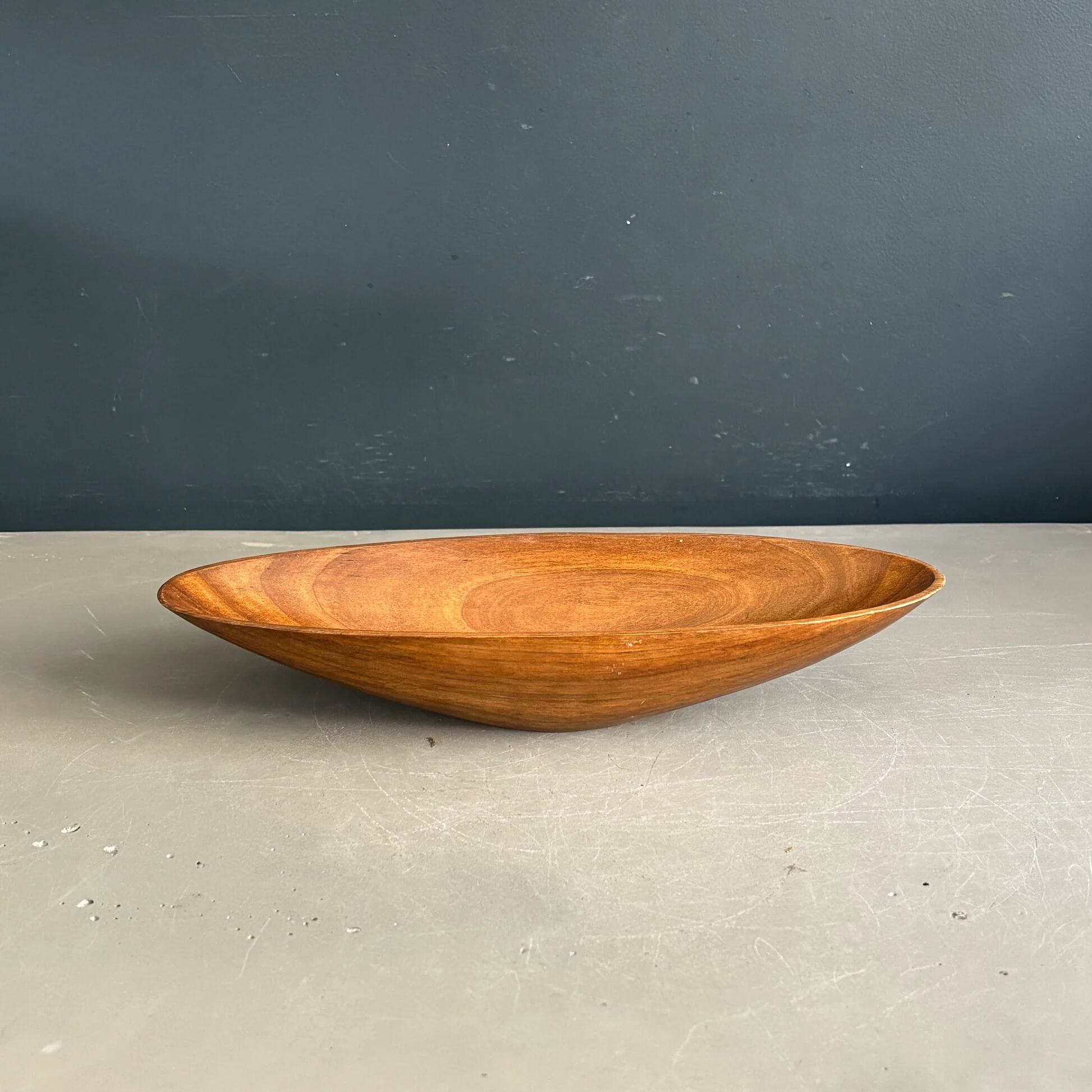 Vintage teak bowl / catchall