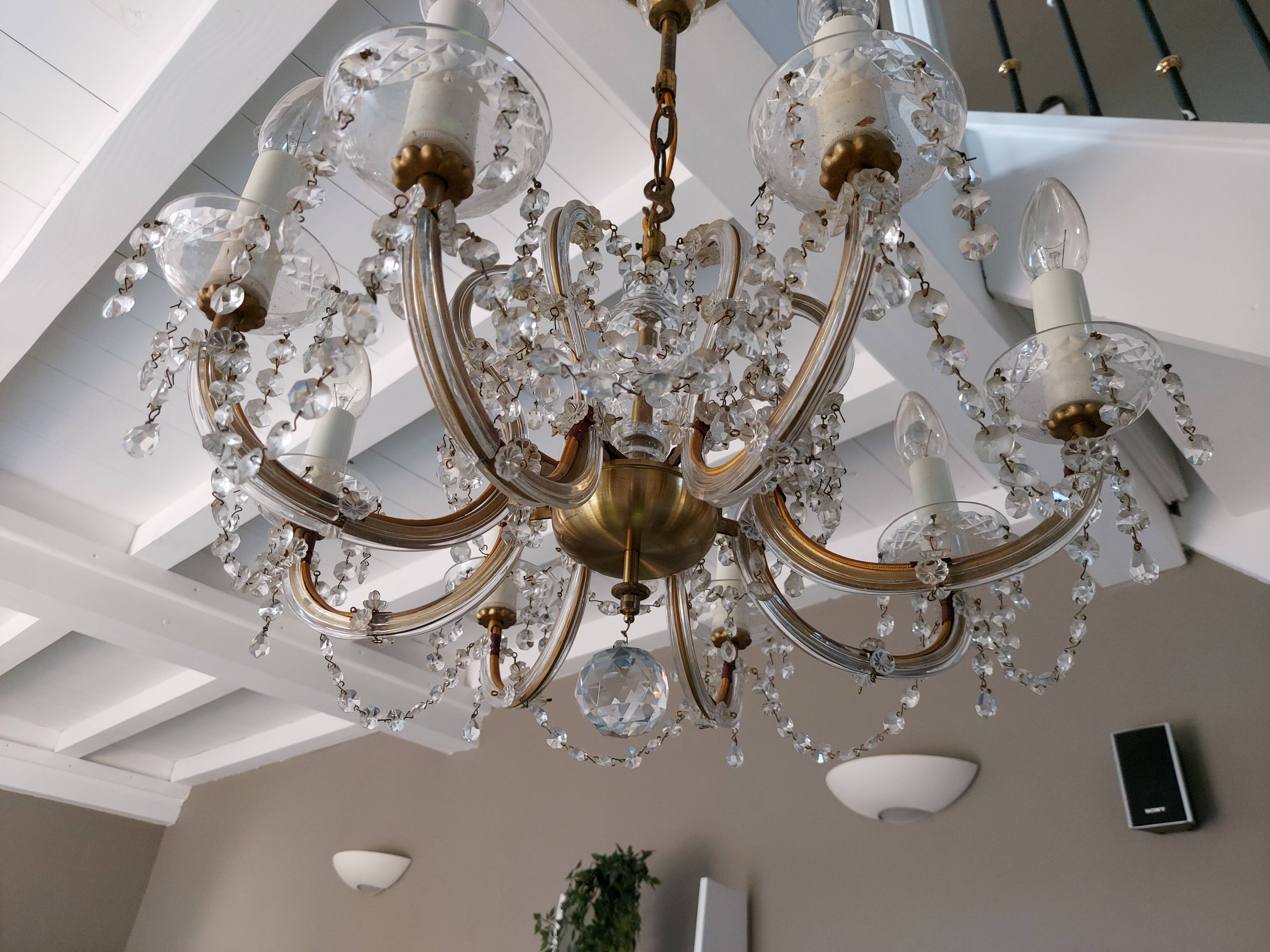 Venetian chandelier 8 Murano fires