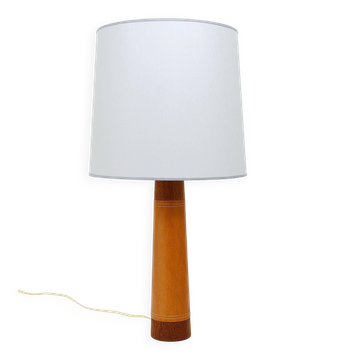 Lampe de table ou lampe d'appoint Bergboms Sweden Teck & Cuir Mid-Century, 1960s