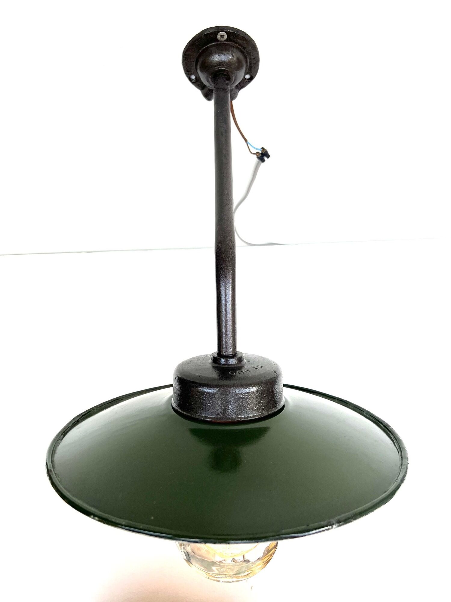 Wall lamp COL de Cygne in cast steel, fully restored 1920 1930