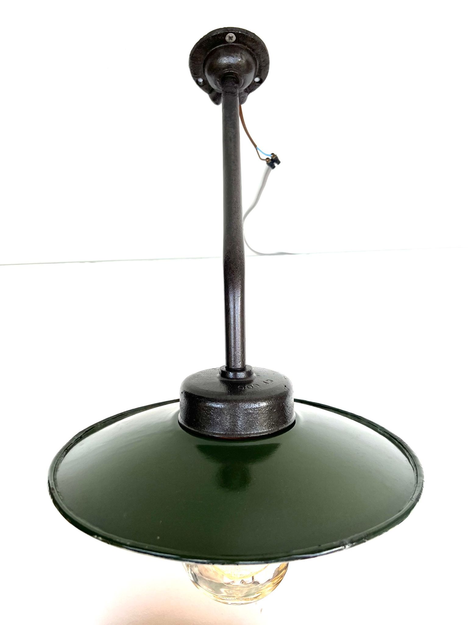 Wall lamp COL de Cygne in cast steel, fully restored 1920 1930