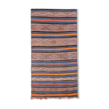 Kilim berbere vintage bleu 350 x 145 cm
