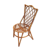 Chaise en rotin vintage – Style Louis Sognot
