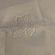 Old sheet .embroidered.monogram .CA