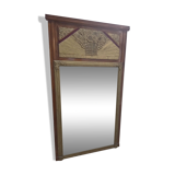 Antique Art Deco beveled mirror, 1920s-30s
