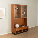 Classic two-piece display cabinet by Poul Hundevad, 1960s