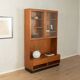 Classic two-piece display cabinet by Poul Hundevad, 1960s