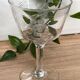 Set of 6 wine glasses in cut glass
