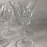 Suite of 6 former Baccarat crystal wine glasses