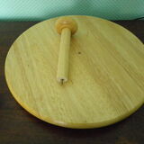 Plateau tournant à fromage en bois d'Hevea massif, boite d'origine