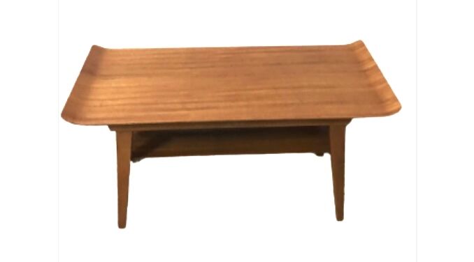 Scandinavian solid wood coffee table