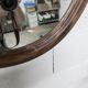 Round mirror, 1930s, wood, 58cm diameter