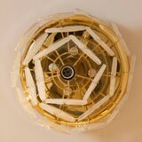 Murano Glass Chandelier with Hexagonal Leafs, Italy, 1960s