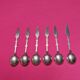 Set of 6 vintage silver-plated mocha spoons – Mark 90