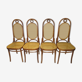 Set of 4 chairs Thonet n ° 17