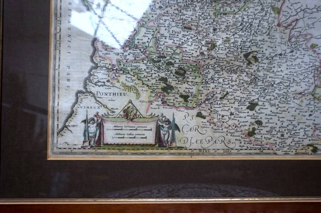 Engraving - old map. Dutch, 18th century.
