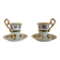 Pair of Japanese porcelain cups and saucers by Ohashi China