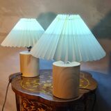 pair of bedside lamps solid wood Scandinavian design 31x25 electric change