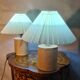 pair of bedside lamps solid wood Scandinavian design 31x25 electric change