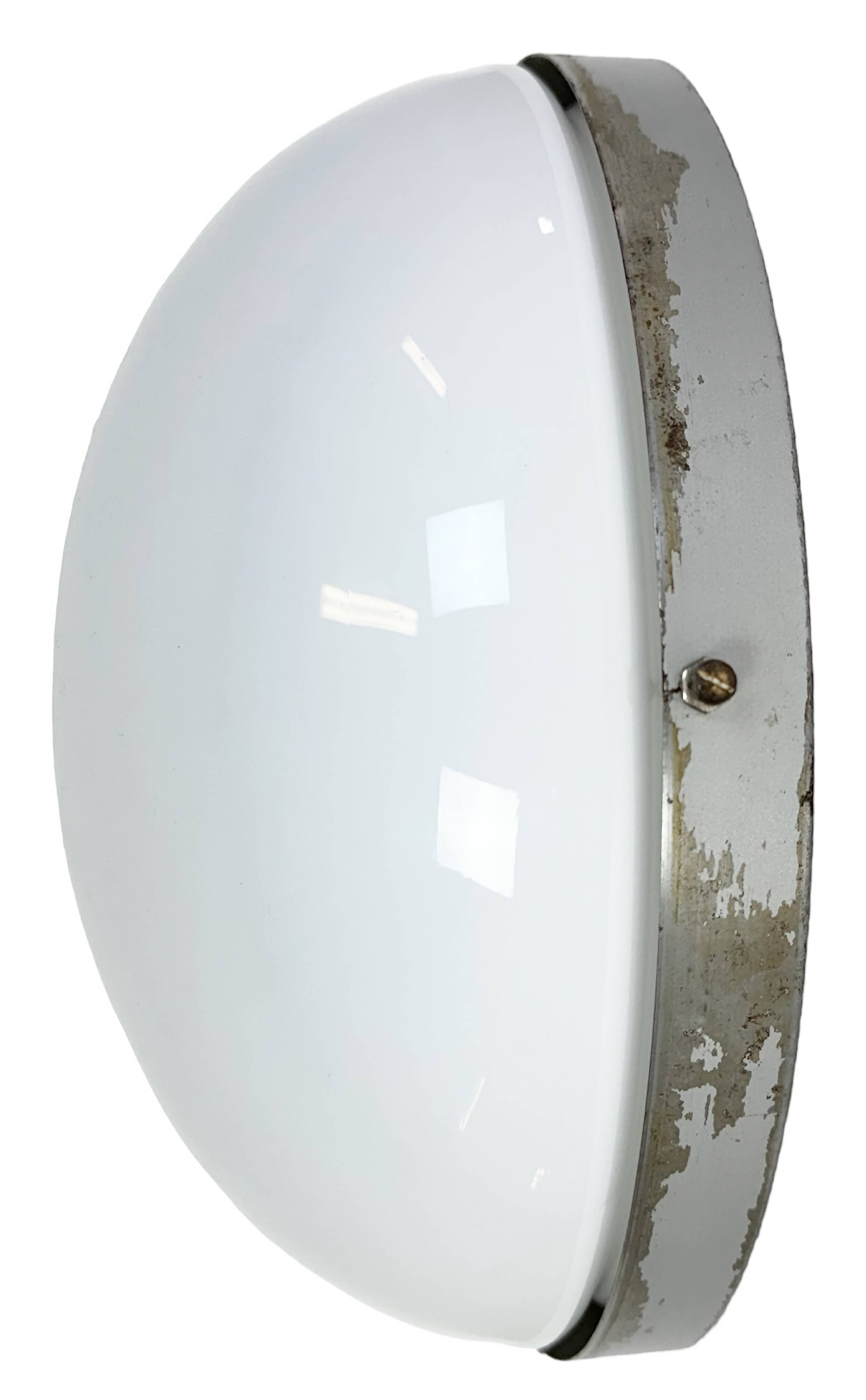 Vintage Wall or Ceiling Light with Milk Glass from Napako, 1960s