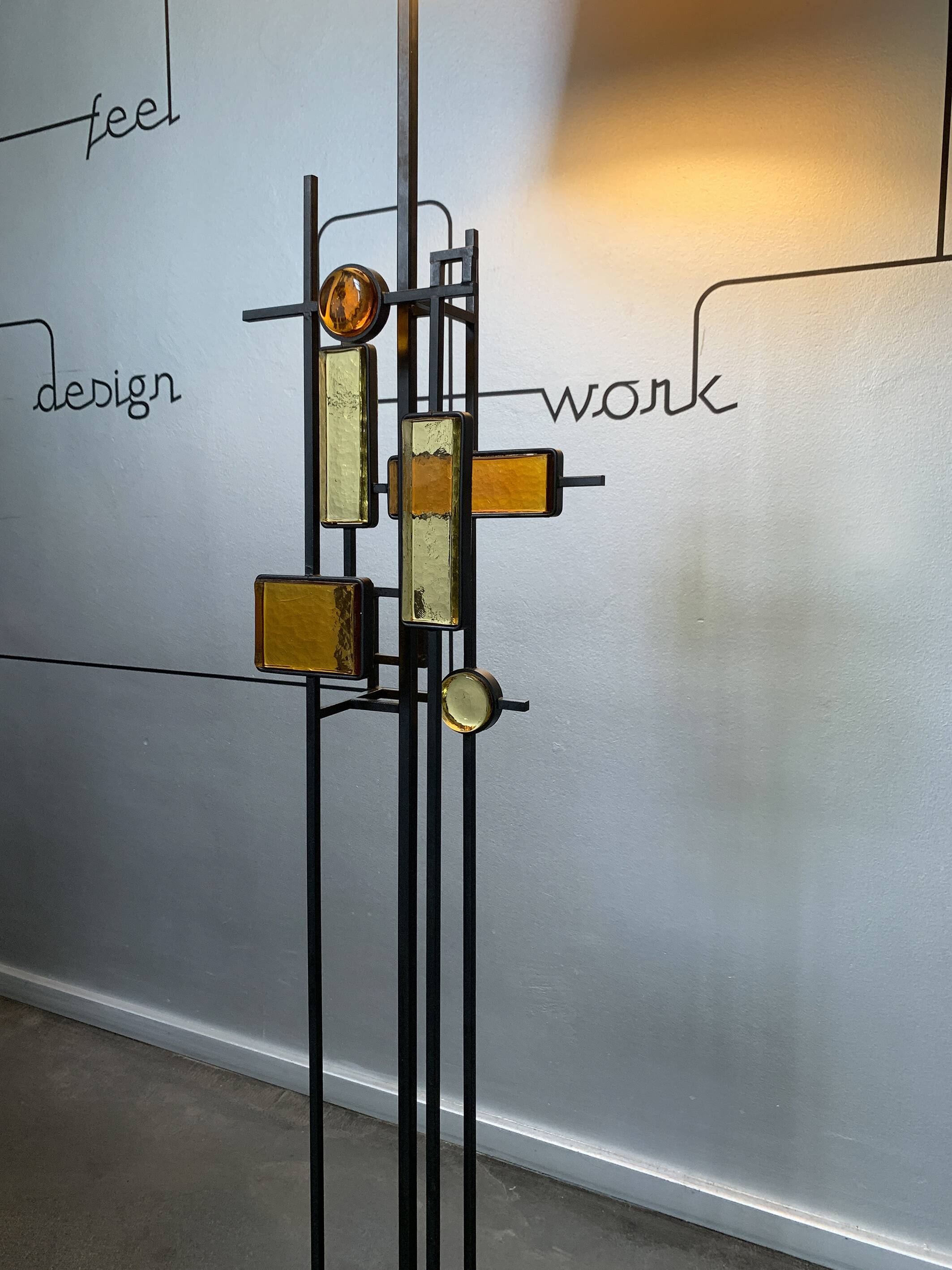 Scandinavian floor lamp, Svend Aage Holm Sorensen, Denmark 1960s