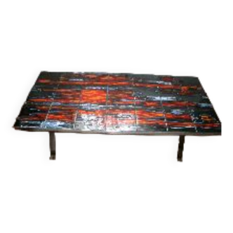 Ceramic tile coffee table 1970