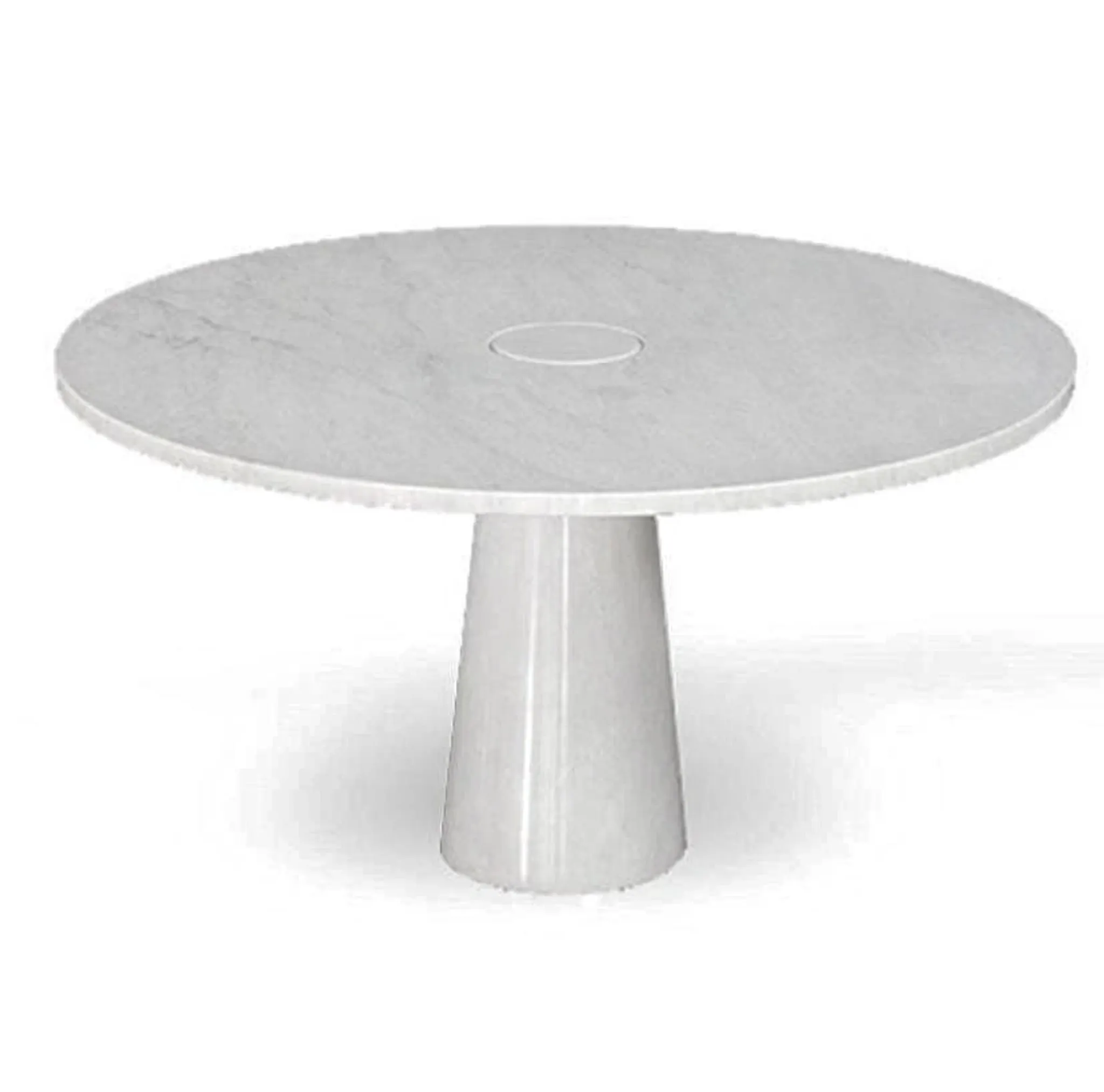 Eros table by Angelo Mangiarotti – White Carrara marble, 1970s