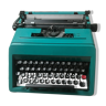 Machine à écrire Olivetti Studio 45 turquoise avec encre neuve