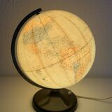 Vintage globe 1960 terrestrial lamp Süd-west verlag Munchen - 34 cm