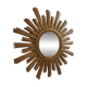 Grand miroir soleil, œil de sorcière doré