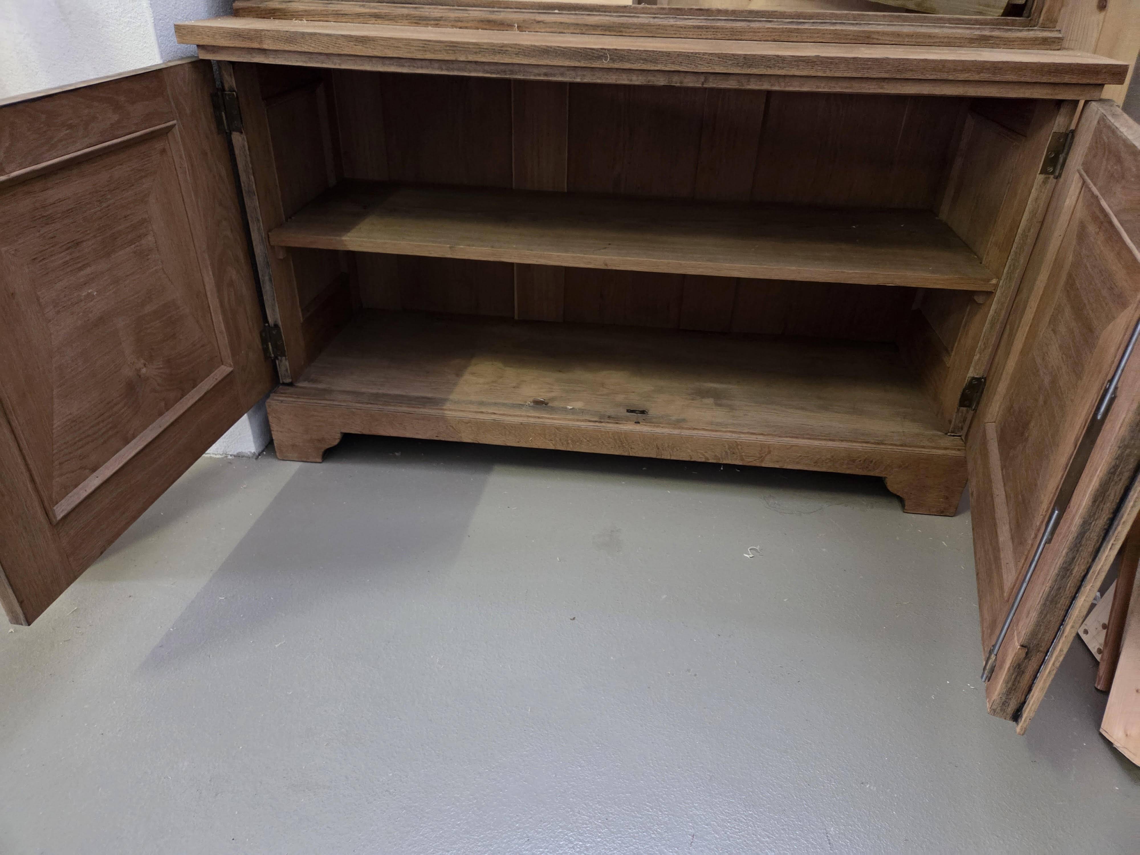 Vintage Oak Cabinet Showcase