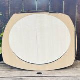 70's round mirror